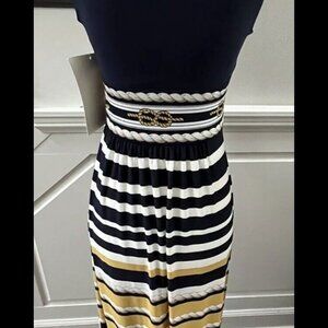 Boston Proper Nautical Maxi Dress Size 2 -NWT